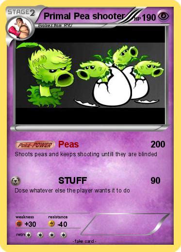 Pokémon Primal Pea Shooter Peas My Pokemon Card