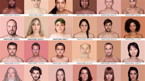 The Pantone Chart Of Every Human Skin Color