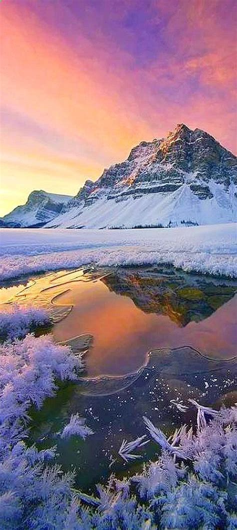 Sunset Winter Canadian Rockies Alberta By By Marc Adamus On