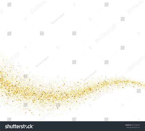 Vector Gold Glitter Wave Abstract Background Stock Vector