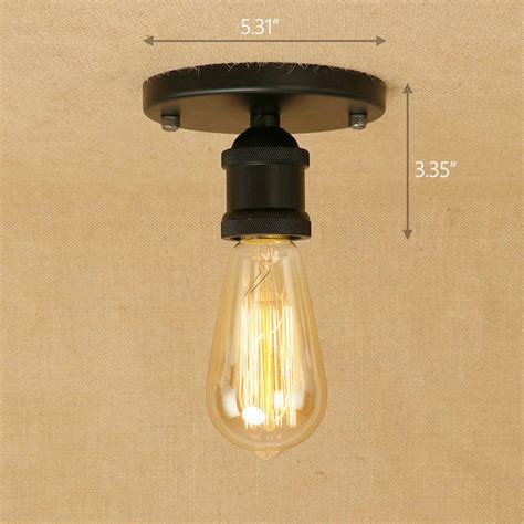 Fortunately, there are plenty of ways to troubleshoot even the trickiest fixture. Industrial Open Single Bulb Flush Mount Light Ceiling ...