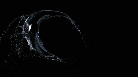 Water Splash Against Black Drop Stock Footage Video 1877896 Shutterstock