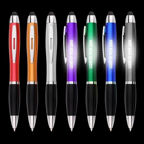 Oem Led Lighting Up Logo Pen Stylus Pen Customized Logo Light Up Pen