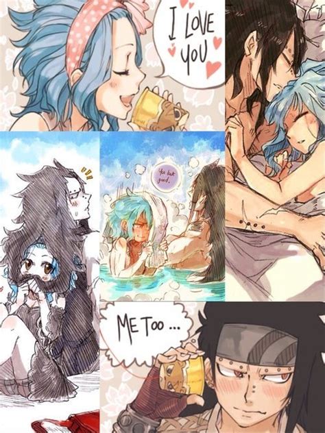 Montage Dimages Gajevy ️ Gajeel And Levy Pics Pinterest