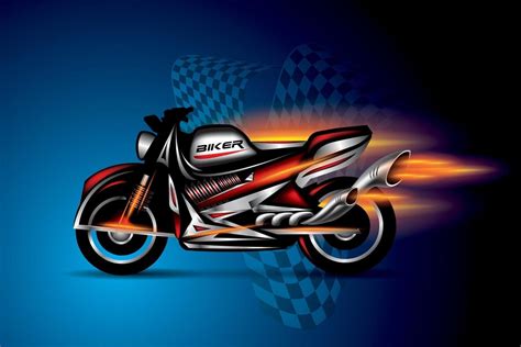 Biker Motorcycle Emblem Logo Design Vector 3015062 Vector Art At Vecteezy