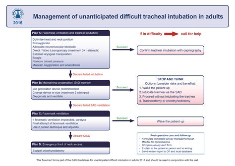 Das Guidelines For Management Of Unanticipated Difficult Intubation In