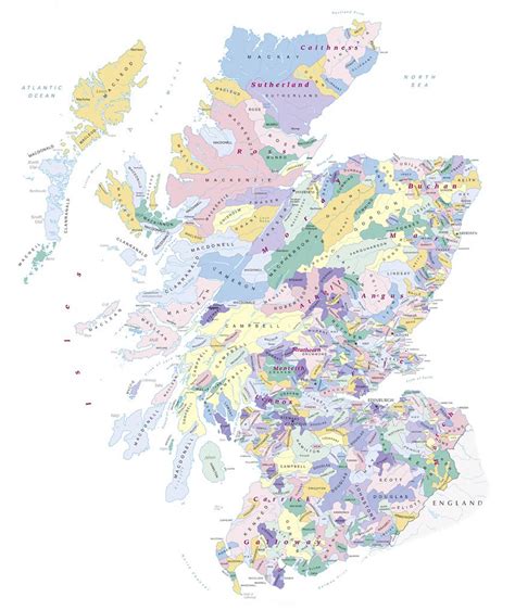 Scottish Clan Map