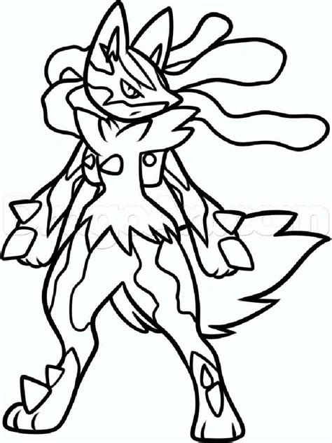 Lucario Coloring Pages Free Printable Lucario Coloring Pages