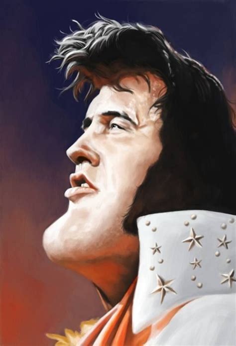 Elvis Presley Celebrity Caricatures Caricatures Of Famous People