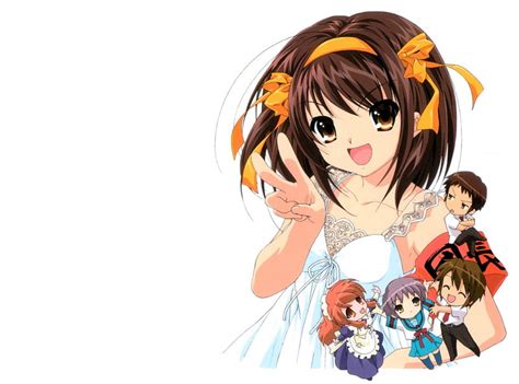 Suzumiya Haruhi No Yuutsu Girl Anime Ribbon Manga Chibi Hd