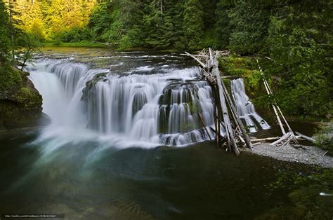 Tlcharger Fond Decran Basse Lewis River Falls Washington Cascade