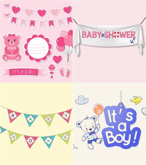 Baby Clip Art Banners Clip Art Baby Shower Personal And Small Business