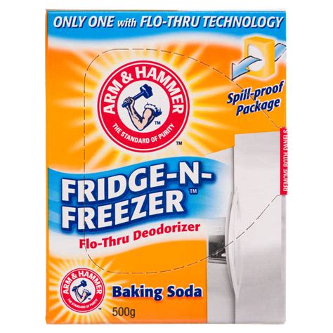 Arm And Hammer Fridge N Freezer Flo Thru Deodorizer Baking Soda 500 G
