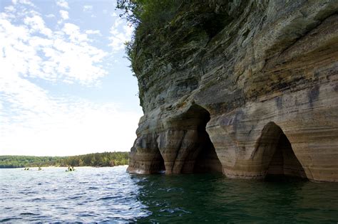 Pictured Rocks Kayak Trip 2022 Under Miners Castle Travel The Mitten