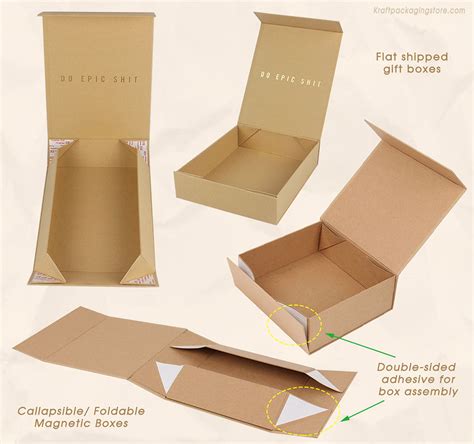 Custom Rigid Magnetic Gift Boxes Kraft Packaging Store