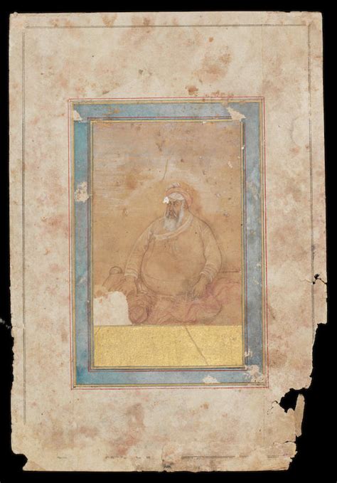 bonhams an elderly vizier seated on a terrace mughal 18th century