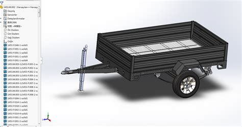 Romork Treyler拖车模型3d图纸 Solidworks设计 附igs Keryi