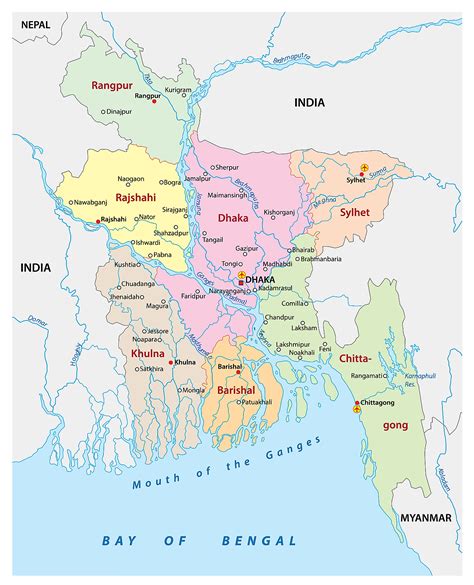 Maps Of Bangladesh District Map Of Bangladesh Vrogue