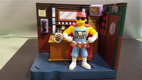 Playmates The Simpsons Moes Tavern W Duffman Figure 2002 Display Only 1910081570