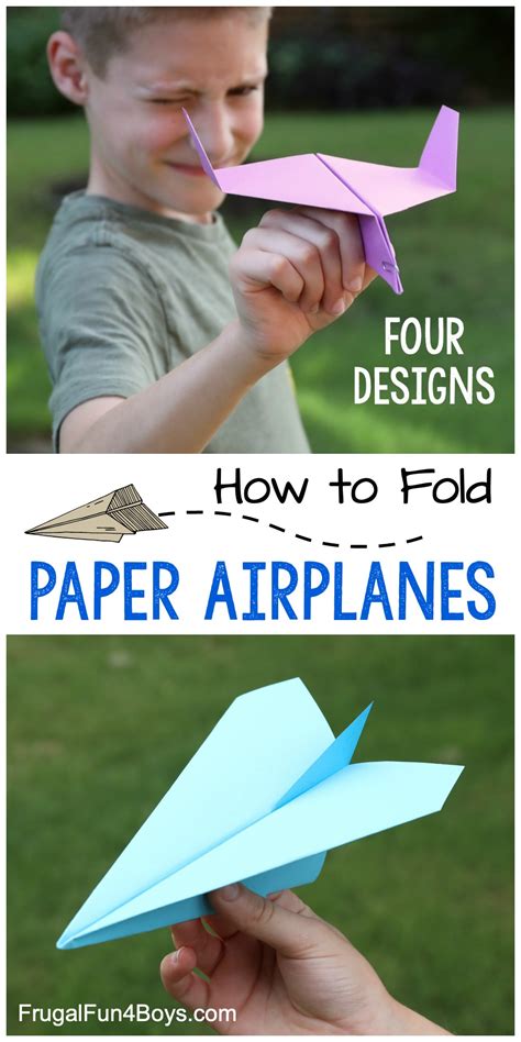 How To Make Awesome Paper Airplanes 4 Designs Frugal Fun For Boys