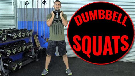How To Squat Better With Dumbbells Youtube