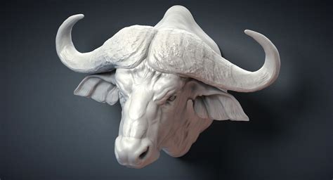 9 Awesome Ox 3d Model Free Scharap Mockup