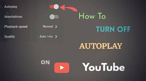 How To Turn Off Autoplay Videos On Youtube Youtube