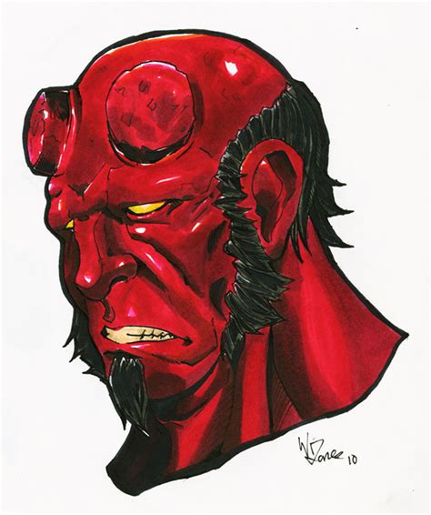 Hellboy Portrait By Willjonesart On Deviantart