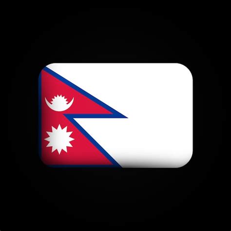 Premium Vector Nepal Flag 3d Icon National Flag Of Nepal