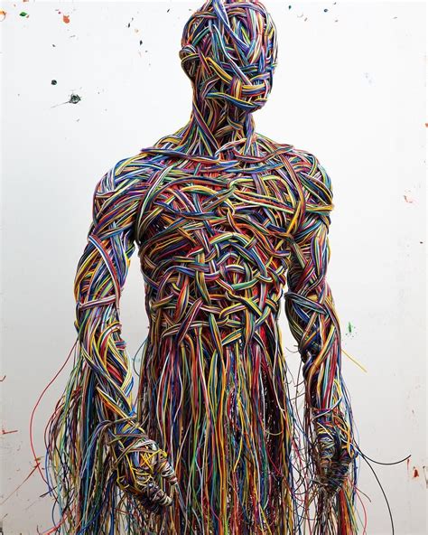 Salman Khoshroos Figurative Wire Sculptures Wire Sculpture