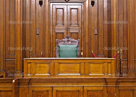 View Of Crown Court Room Inside St Georges Hall Liverpool Uk Stock