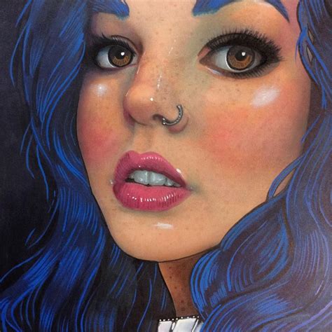 Copic Marker Realism Im Doing More Realistic Portraits So Head Over