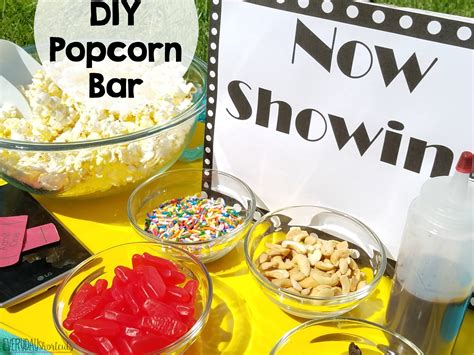 Diy Popcorn Bar Everyday Shortcuts