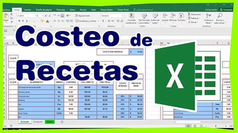 Plantilla Excel Para Calcular Costos Recetas Cocina Cómo Hacer Una Vrogue