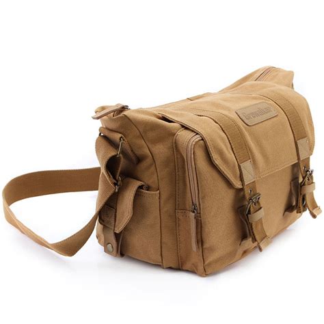 Professional Dslr Canvas Camera Bag Travel Photo Bag Single Shoulder F
