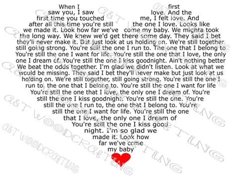 They said i'll bet they'll never make it but just look at us holding on we're still together, still going strong. You're Still The One Shania Twain Heart Lyrics Digital SVG ...