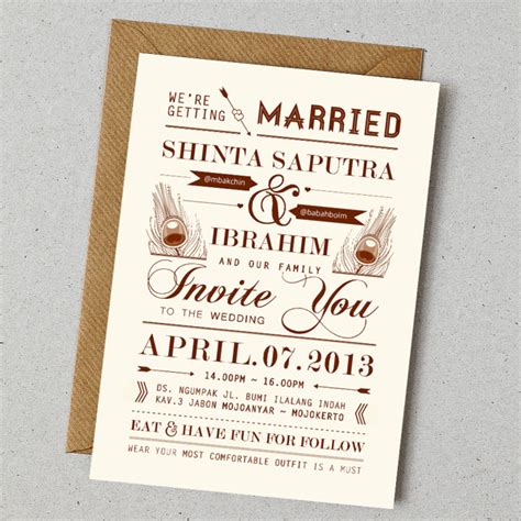 Konsep Undangan Pernikahan Indonesia A Wedding Invitation Kata Kata