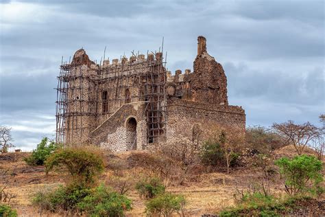 Ruins Of Guzara Royal Palace Gondar Ethiopia Africa Photograph By