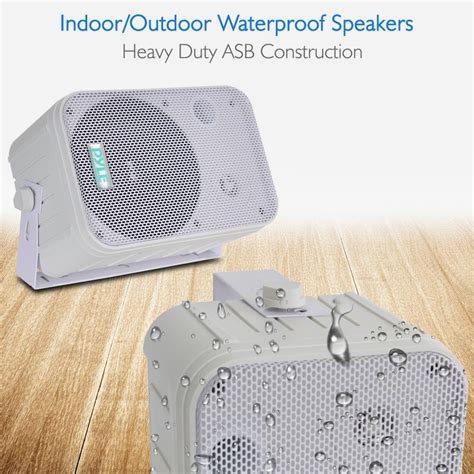 Pyle Pdwr50w White 65 250500 W Indooroutdoor Waterproof Speakers