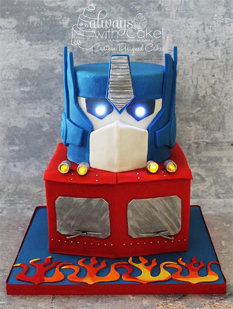 Optimus Prime Transformer Cake Decorated Cake By Cakesdecor
