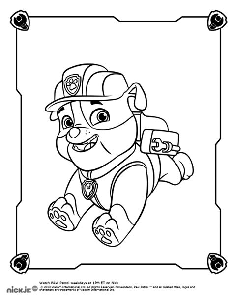 Drawing Paw Patrol 44261 Cartoons Printable Coloring Pages