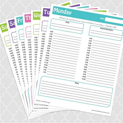 Best Free Printable Time Management Schedules Get Your Calendar Printable