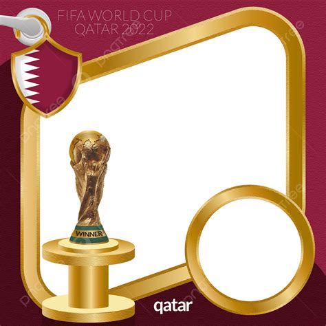 Football World Cup 2022 Qatar Flag Frame Qatar Flag Fifa World Cup