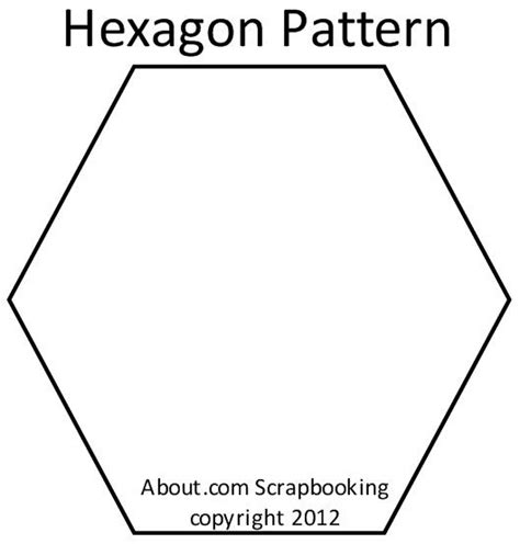 Printable 6 Inch Hexagon Template Printable Templates
