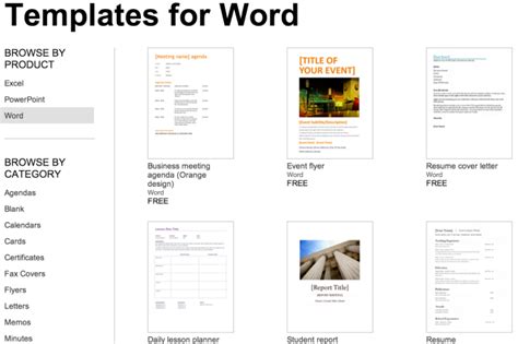 Document Word Template Free Documents