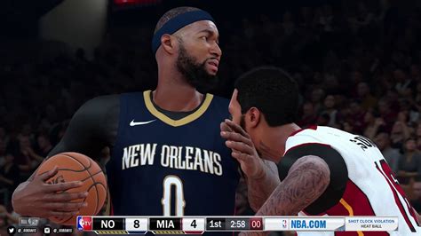 Nba 2k18 Pc New Orleans Pelicans And Miami Heat 4k Wmods Asus 1080