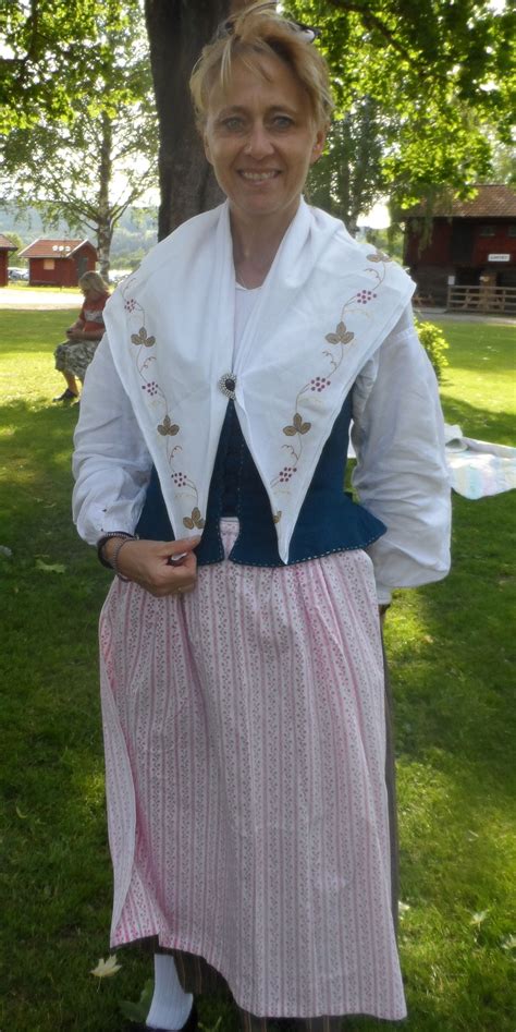 Front Of Traditional Swedish Folk Costume