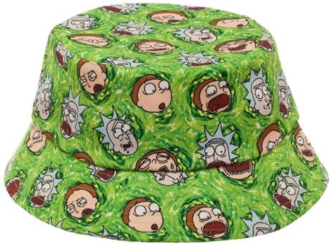 Rick And Morty Portals Bucket Hat At Mighty Ape Nz