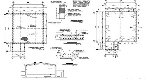 Foundation Details Working Drawing With Texting Cad File Cadbull