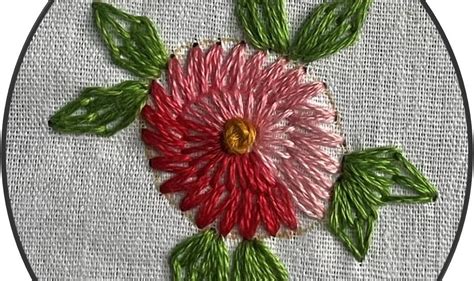 MY CRAFT WORKS Long Tailed Daisy Embroidery Stitch Tutorial For